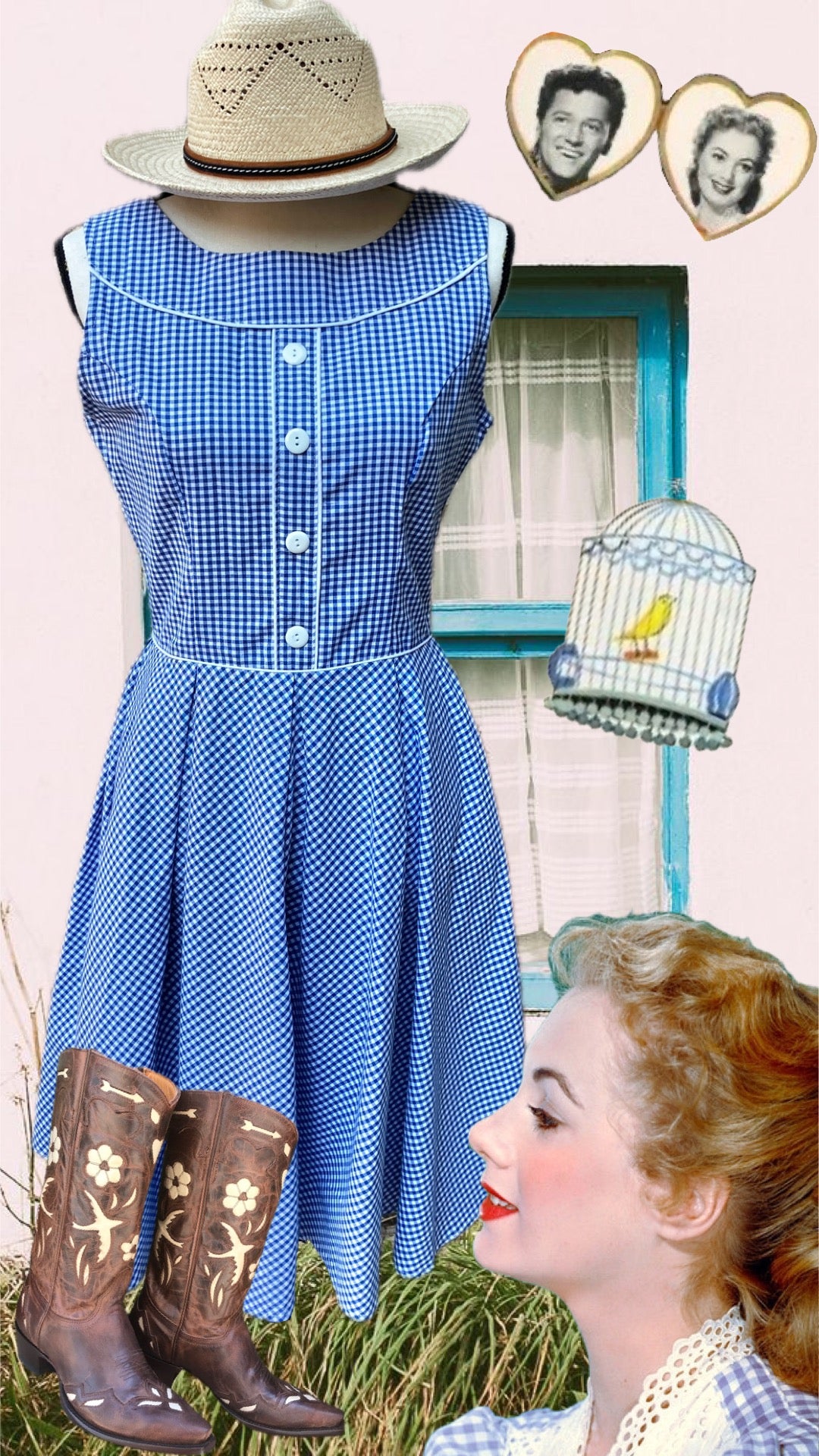 Elizabeth Dress in Gingham