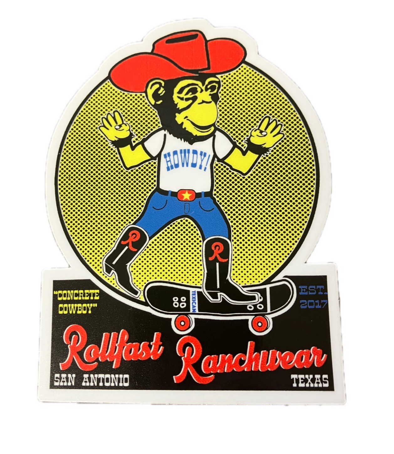 "Concrete Cowboy" Sticker