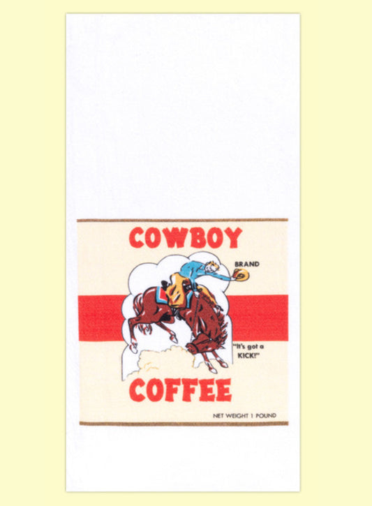 Cowboy Coffee Tea Towel