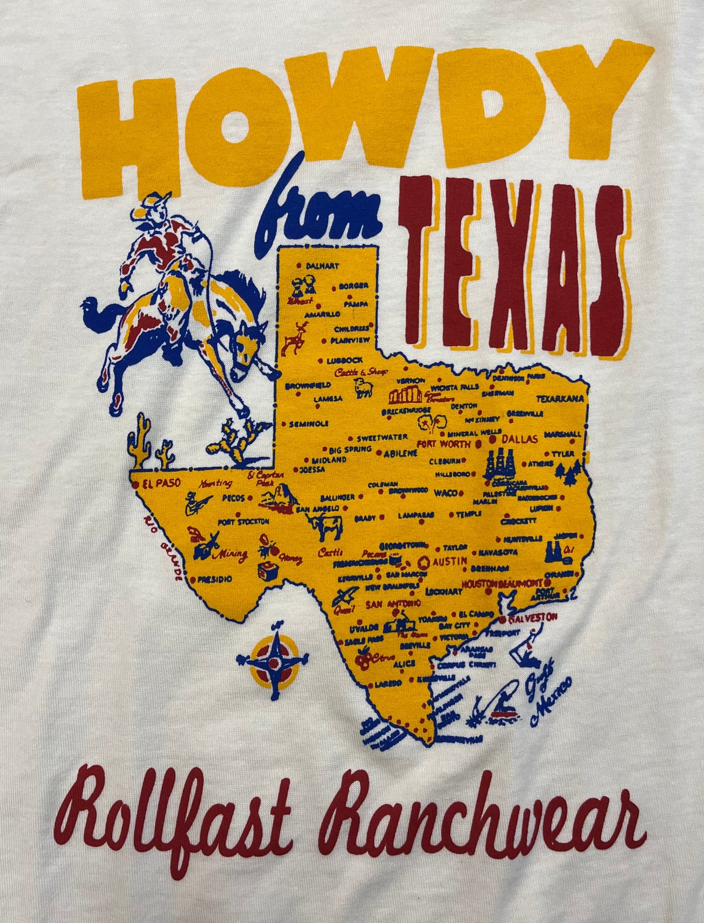 Howdy From TX Ringer T-Shirt