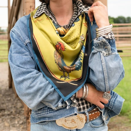 David Bond "Gallo del Cielo" Silk Scarf