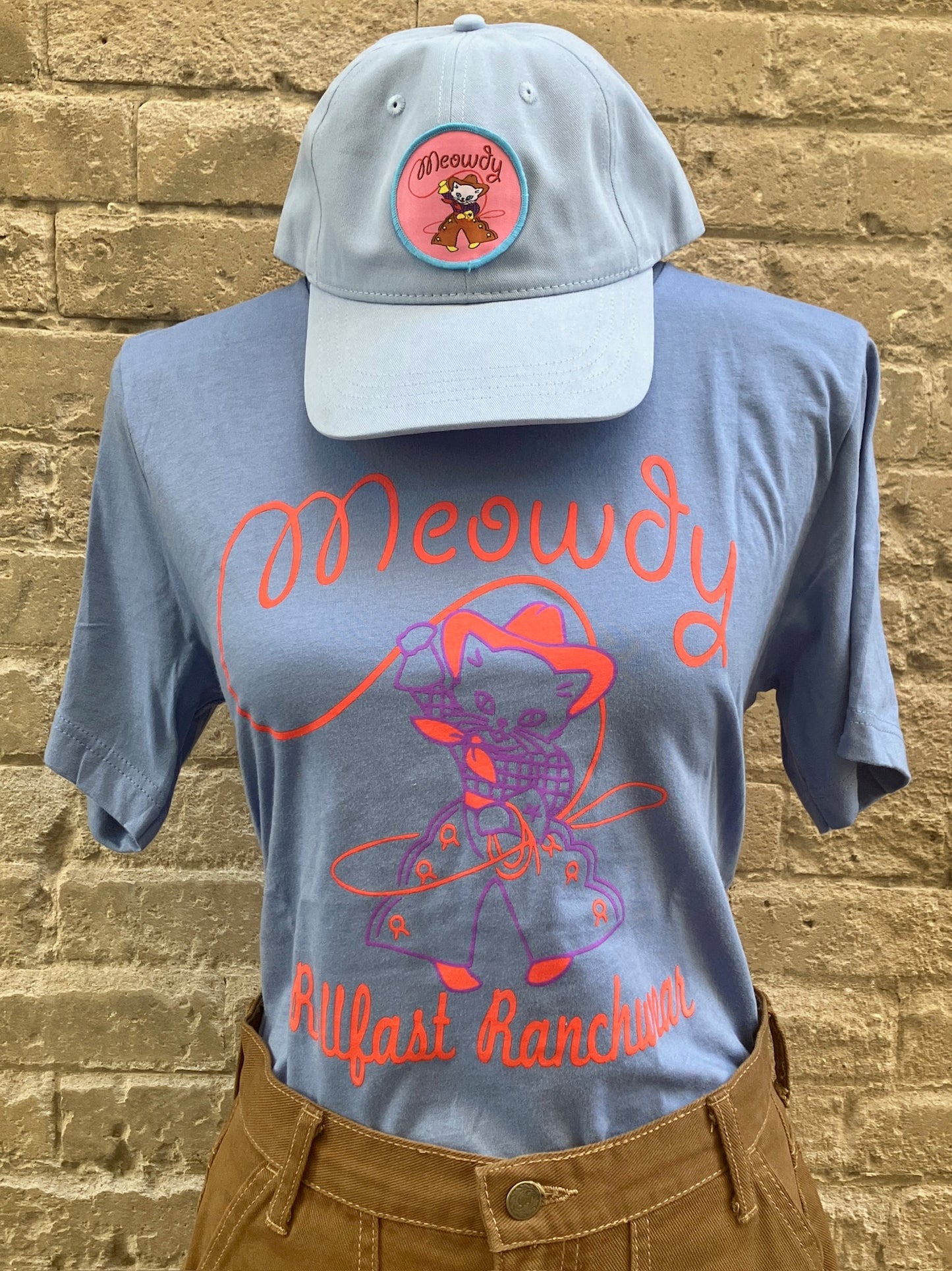 Blue Meowdy T-Shirt
