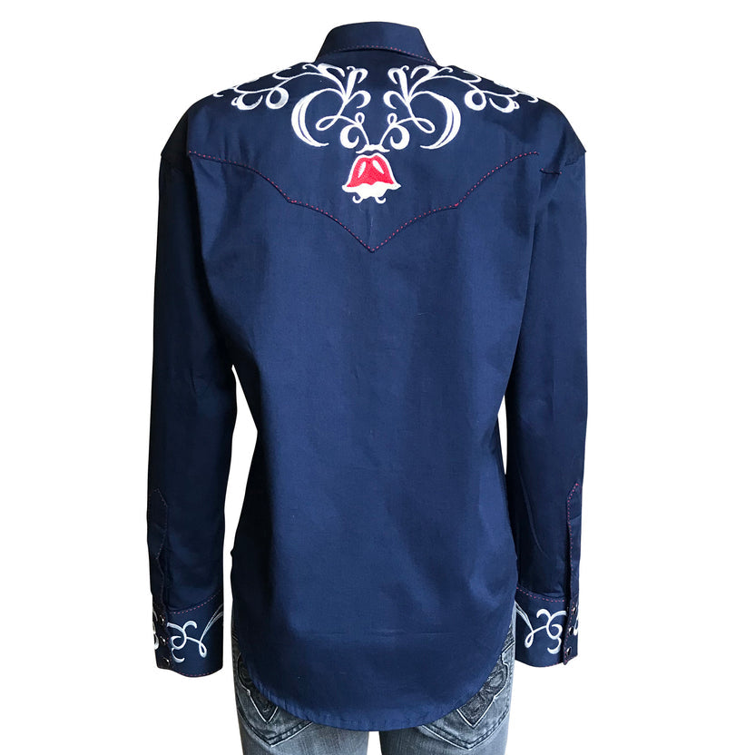 7705 Women's Tulip Embroidered Western Shirt