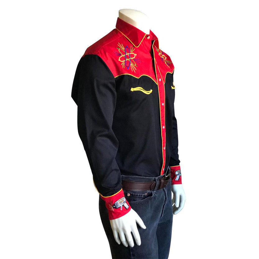 6839 Men's Atomic Cowboy Embroidered Western Shirt