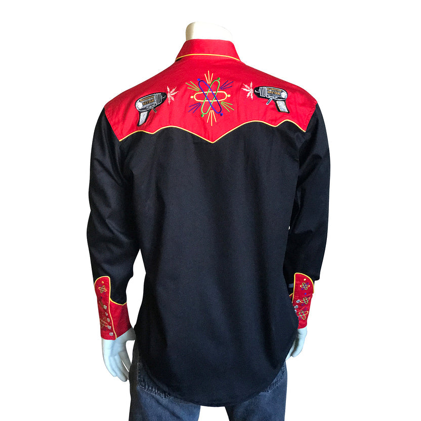 6839 Men's Atomic Cowboy Embroidered Western Shirt