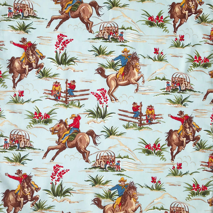 1725 Women’s Vintage Western Print Short Sleeve Shirt