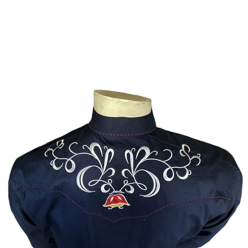 6705 Men's Tulip Embroidered Western Shirt