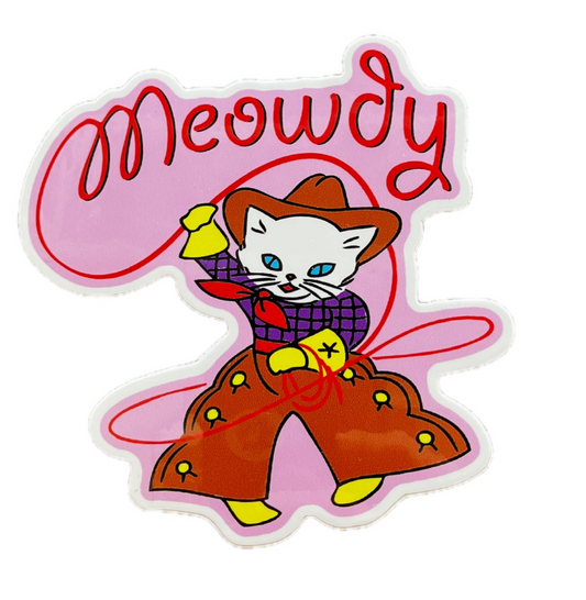 Meowdy Sticker