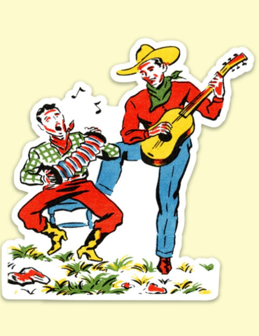 Singing Cowboys Sticker