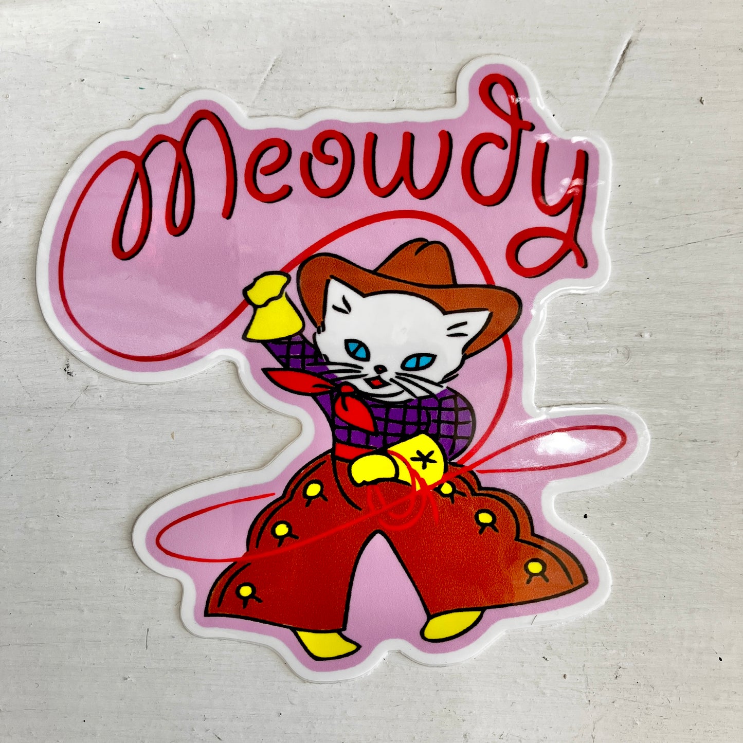 Meowdy Sticker