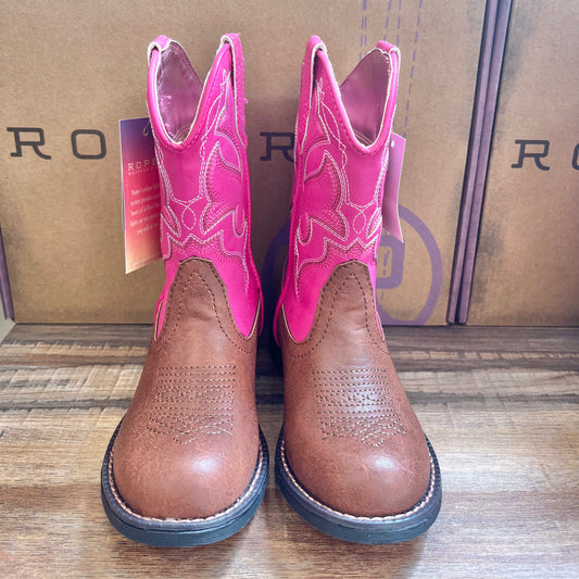 Roper Kid’s Pink Light-Up Boots