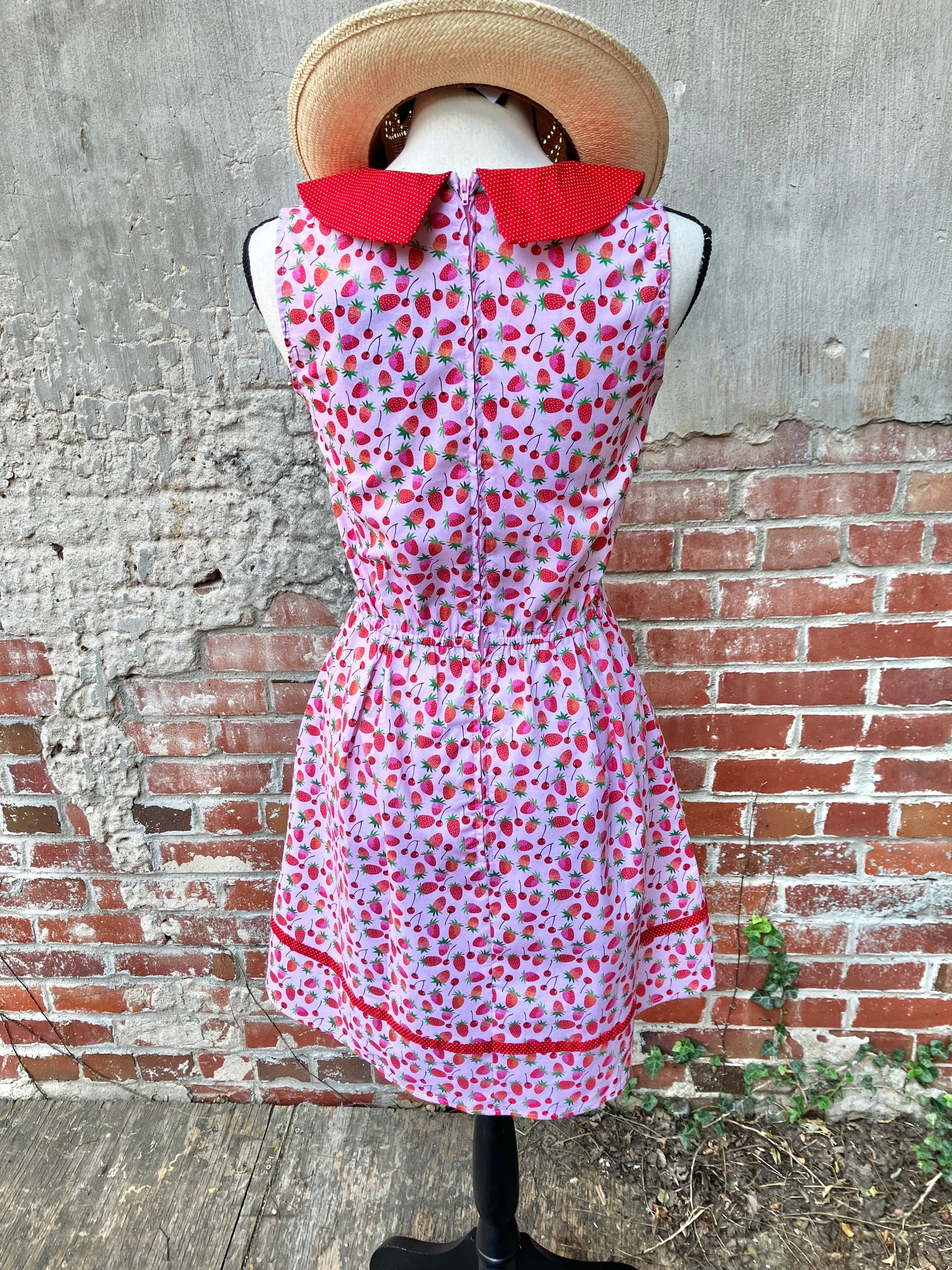 Berry Cherry Collared Dress