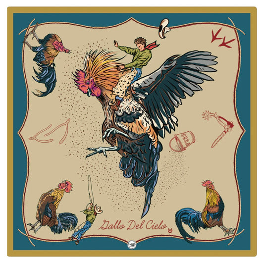 David Bond "Gallo del Cielo" Silk Scarf