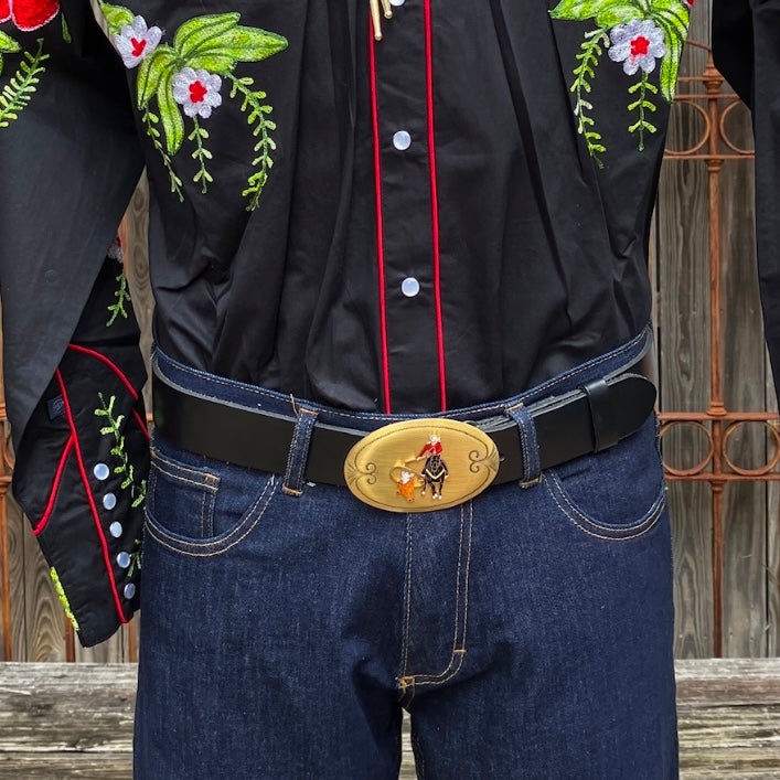 Calf Roper Belt Buckle