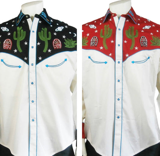 6707 Rockmount Men's Western Space Scene Chain Stitched Shirt
