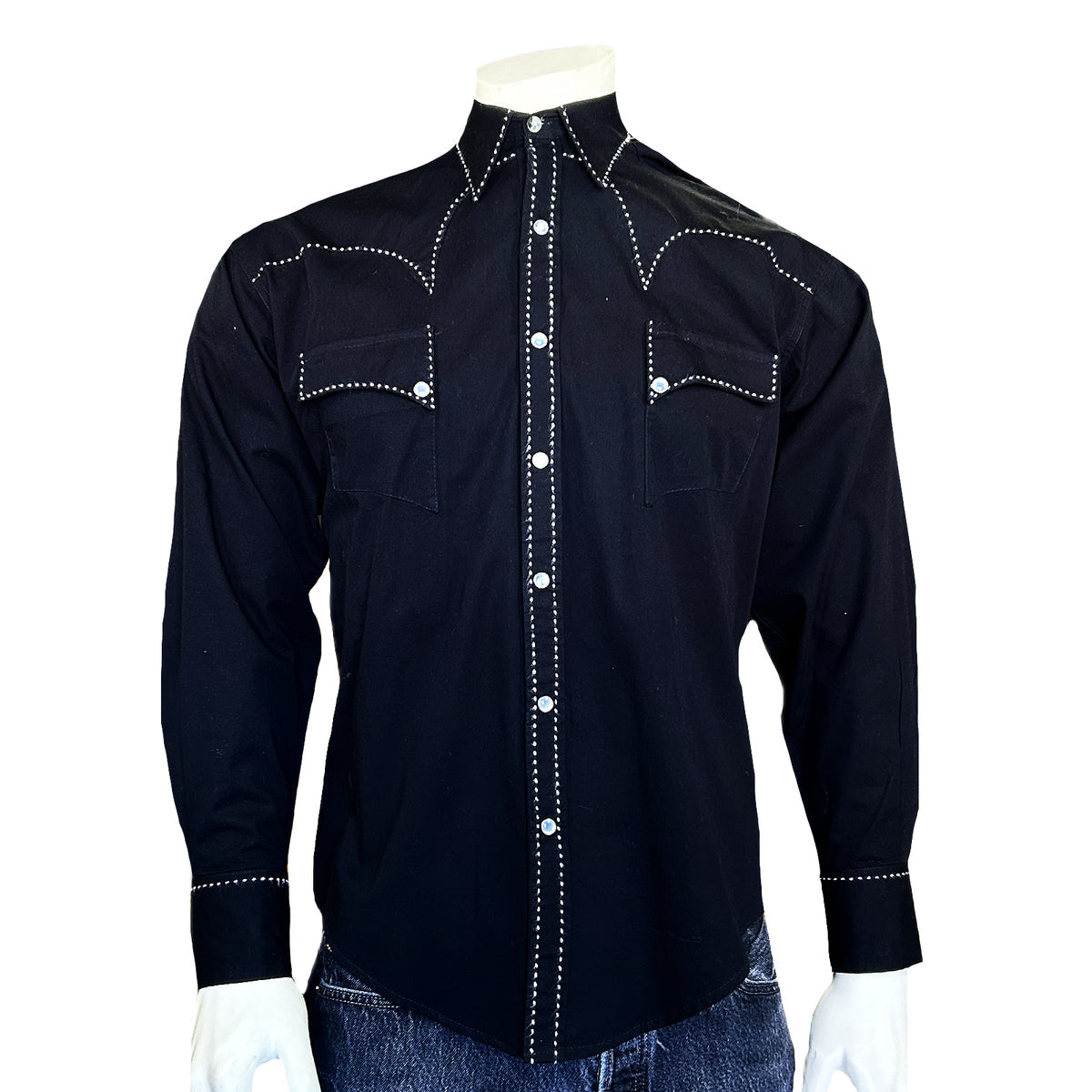 6781 Men's Black Classic Quarter Horse Western Shirt