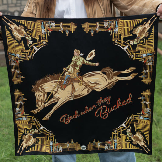 David Bond "Back When They Bucked" Silk Scarf