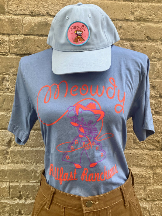 Blue Meowdy T-Shirt