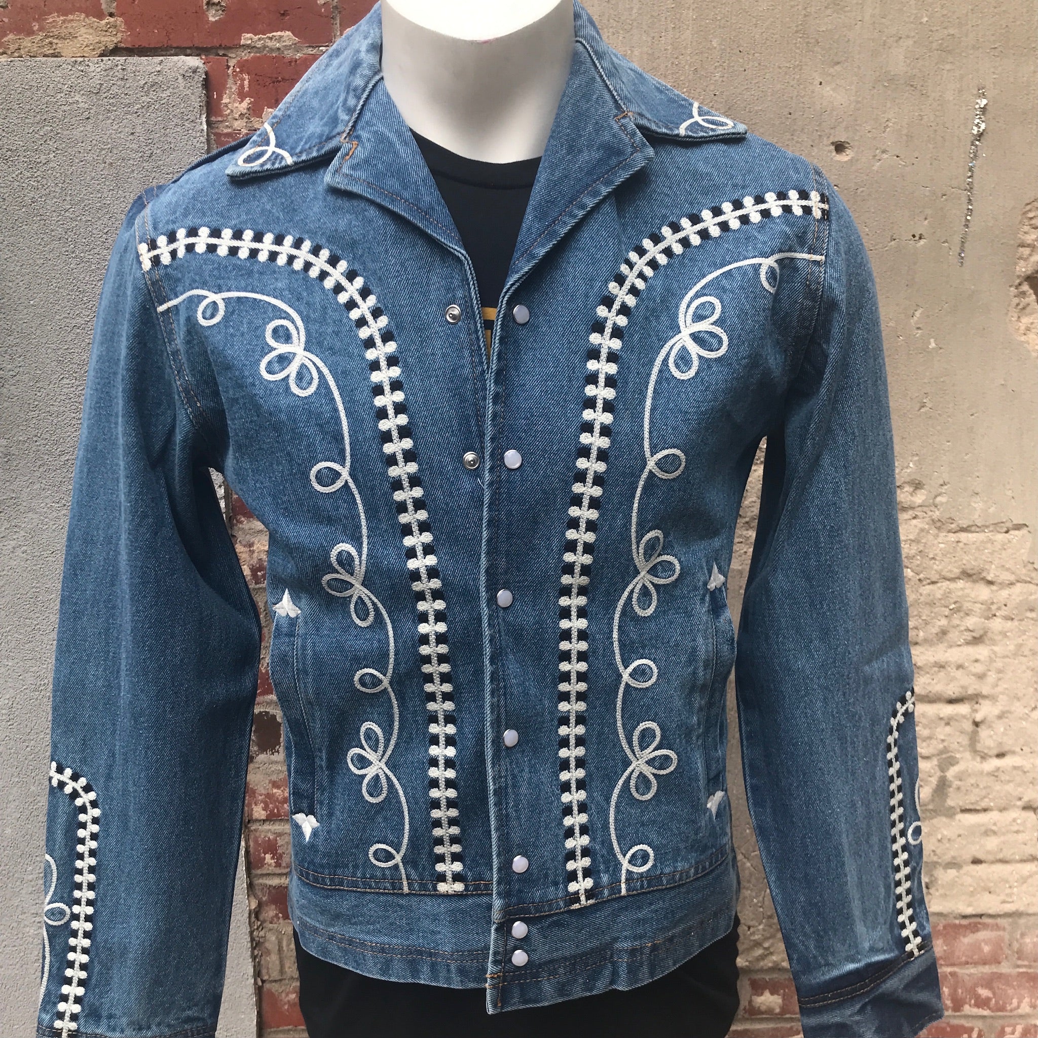 Denim bolero fashion jacket