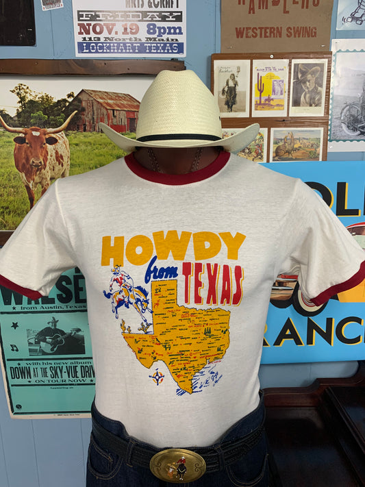 Howdy From TX Ringer T-Shirt