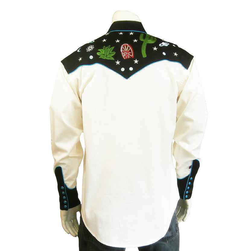 6707 Rockmount Men's Western Space Scene Chain Stitched Shirt