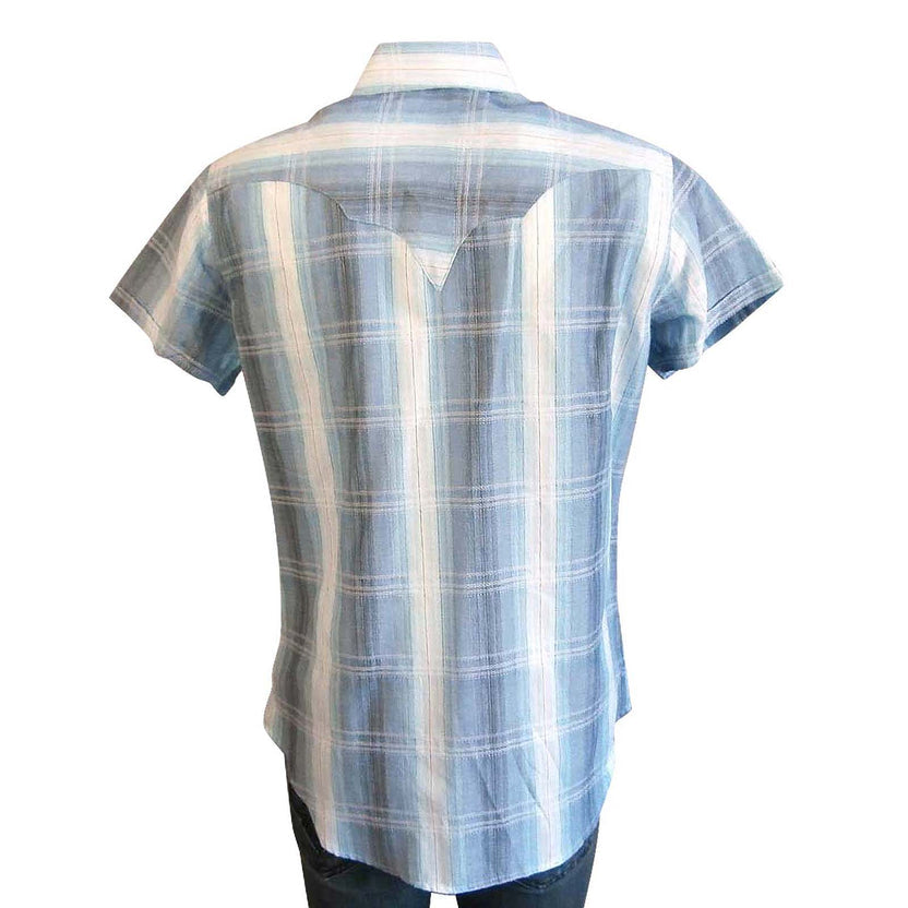 1790 Women's Shadow Plaid Short Sleeve Western Shirt